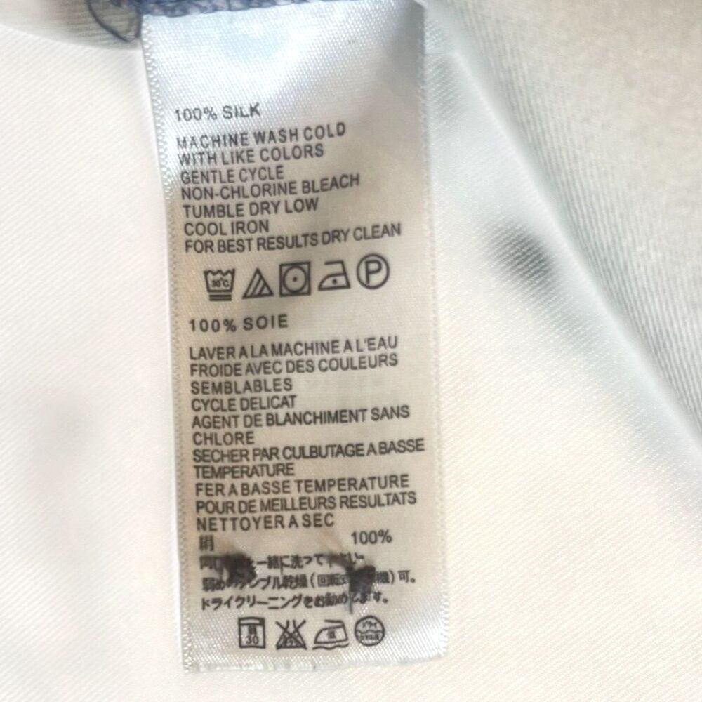 Tommy Bahama XL Mens 100% Silk Hawaiian Shirt Button Up Blue Floral Resort Camp - Picture 5 of 14